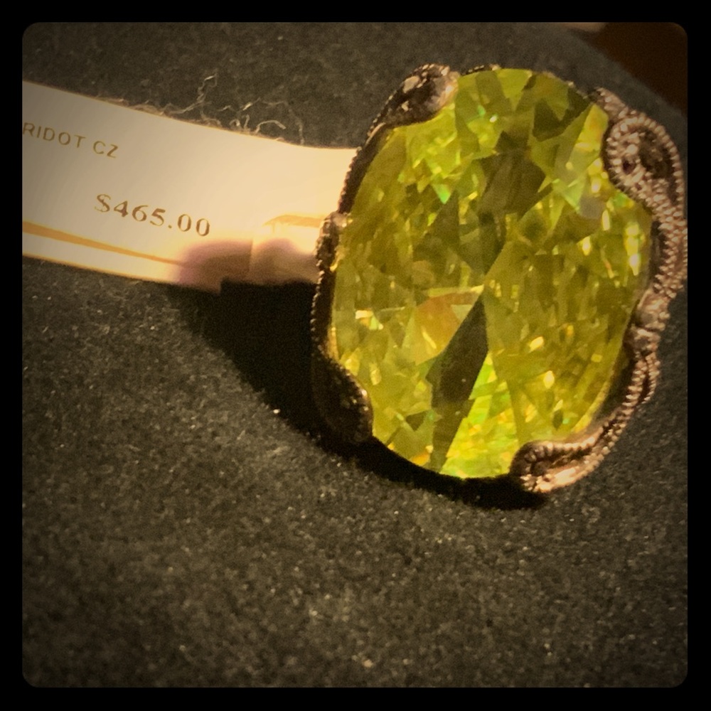 Genevieve & Grace S.S. Citrine & Marcasite RING